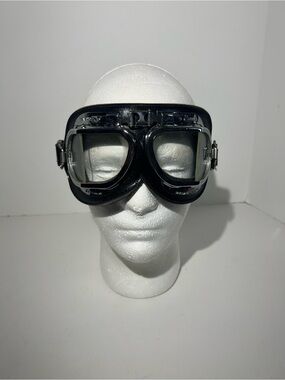 Vintage Halcyon BS4110 motorcycle/Aviator Goggles